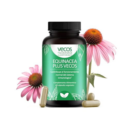 Vitaminas para Reforzar el Sistema Inmunológico | Equinacea Plus | 60 Cápsulas | Ayuda a la Protección del Sistema Respiratorio | Propiedades Antioxidantes | Complemento Alimenticio