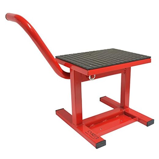 Cruizer caballete Alza Moto Central Cross Enduro universal, rojo