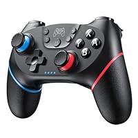 Toxfla Controller for Switch Controller, Wireless Pro Controller Supports Dual Vibration/Motion Control/Turbo Function