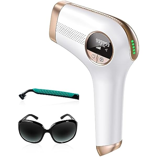 Finequin IPL Hair Removal Device, At-Home Red-light Epilator for Long-Lasting Hair Removal with Nearly Painless Treatment, Facial, Bikini & Whole Body Use