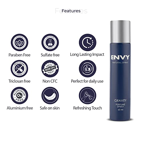 Image of ENVY Gravity Gift Pack Deodorant - 120ML & Gravity Perfume - 60ML (Combo Pack of 2)