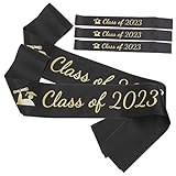 Homoyoyo 5stücke Abschlussfeier Schärpen Class of Elegante Schulterbänder Für Graduierungsfeiern Dekorative Partyutensilien Langlebig Und Leicht Für Unvergessliche Erinnerungen