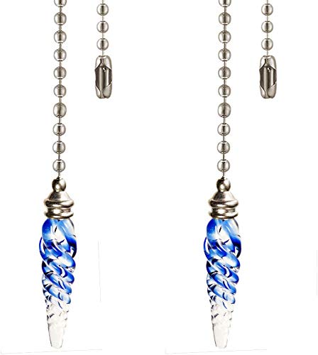 Ceiling Fan Pull Chain, Decorative Fan Pull Chain Extension, Ceiling Fan Pull Chain Ornaments, Ceiling Fan Pulls, Light Pull Chain with 15inches 3.2mm Diameter Beaded Ball Fan Pull Chain Extender