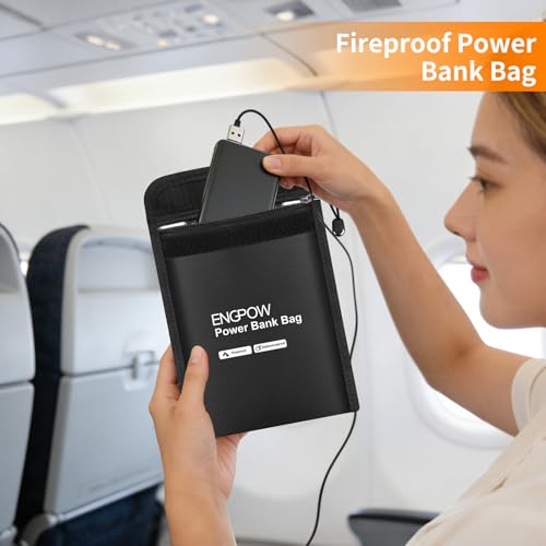 Bolsa de viaje para teléfono y cables organizadora e ignífuga 6