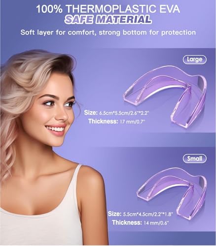 Image of Anti Grinding Guard, Mouth Guard for Women,2 Sizes (4 Pack) Mouth Guard for Grinding Teeth at Night,Night Guards for Sleeping