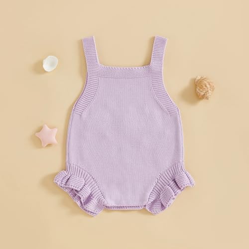 Baby Girl Knit Sweater Newborn Sweater Romper Shell Sleeveless Jumpsuit Clothes for Infant4