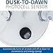 Lithonia Lighting Adjustable Dusk Dawn Security Light, Twin Par Outdoor Flood Light Holder, Photocell Sensor, 120 Volts, Uses 2 Lamps Up to 150W (Not Included), White (OFTH 300PR 120 P WH M12)