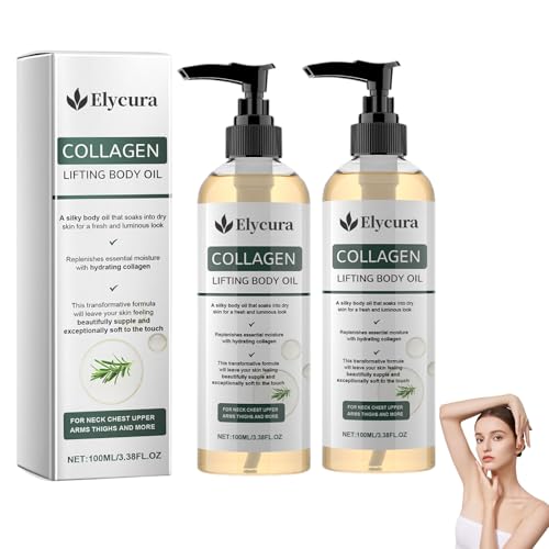 Elycura Collagène Oil huile corporelle anti-vergetures soin des rides et cicatrices 2x 3.38oz