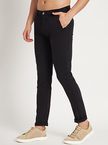 Image of KARGEENS Men Kargeens Men's Cotton Slim Fit Casual Chinos Trousers for Men Stylish