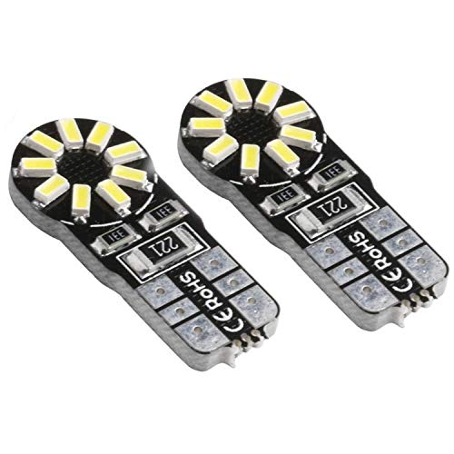 ARH Auto Accessories 18 SMD 501 | W5W | Ampoules à éclairage latéral T10 CANBUS, 12 V, 8 W, Lot de 2