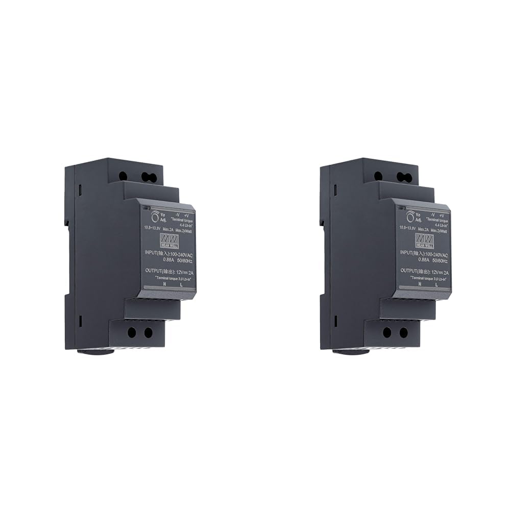 12 VDC | 2 A | 24 Watt | Mean Well HDR-30-12 Hutschienen-Netzteil DIN-Rail (Packung mit 2)