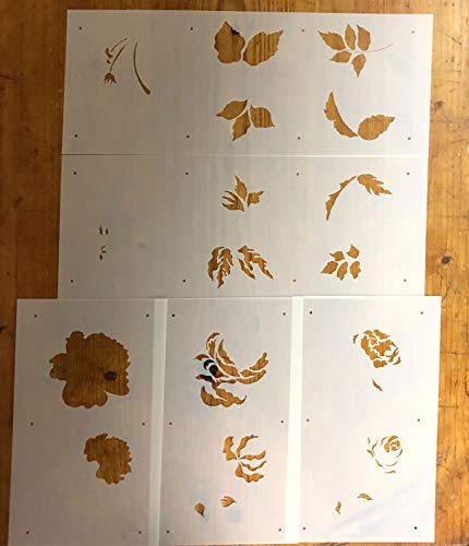 Multi-Layer Painted Cabbage Roses Cake Stencil C1014 By Designer Stencils #TOP4