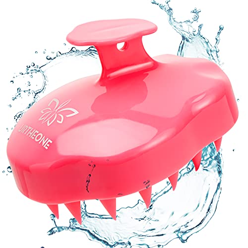 Hair Scalp Massager Shampoo Brush,Soft Silicone Hair Brush for Wet Dry Oily Curly Straight Thick Thin Rough Long Short Natural Men Women Kids Pets Hair Care Tools(Red)