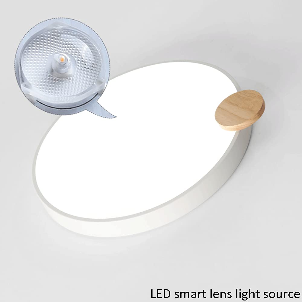 Lampa sufitowa do sypialni Lampa sufitowa LED nowoczesna okrągła prosta szara lampa sufitowa do przedpokoju, szafek do sypialni, kuchni, 3 kolorów zmiennego oświetlenia płaskiego ekranu. XIAOYINGU