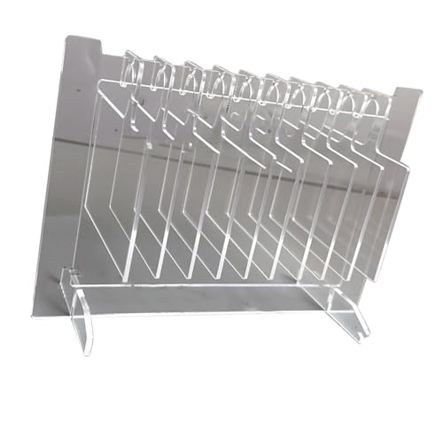 Acrylic Nail Art Display, Nail Sample Display Stand with 10pcs Acrylic Hangers (L 26cm / 10.24in) - Image 3