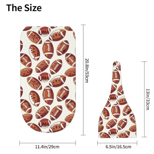 Image of American Funny Football Newborn Swaddle Blankets Hat Sets Soft Baby Receiving Blanket Swaddle Sack for Baby Shower Infant Boy Girl Gift