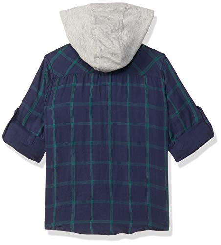 Image of Amazon Brand - Jam & Honey Boy's Regular Button Down Shirt (PAG-135 Navy 2 5 6 Years)