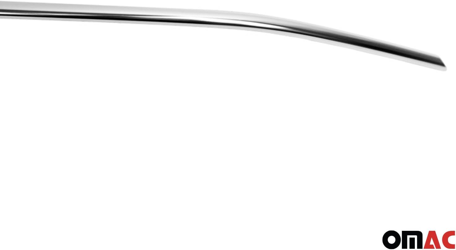 Stainless Steel Chrome Front Bumper Lower Grille Streamer Cover for Volkswagen Tiguan Allspace 2017-2023