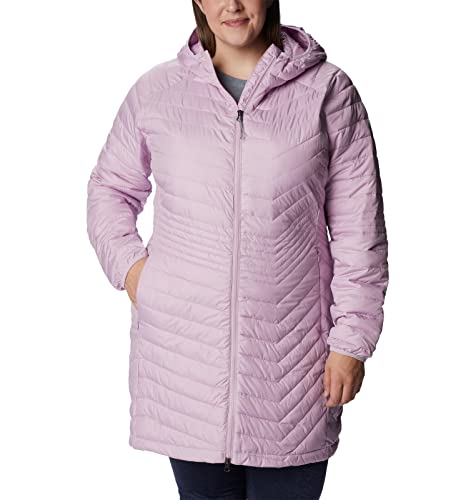 Image of Columbia Women Solid Powder Lite Mid Jacket Hoodie