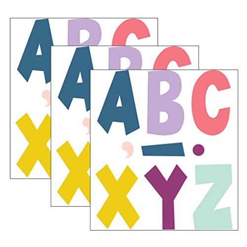 Lettres Fun Font en carton Oh Happy Day de 7 pouces, lot de 3 paquets
