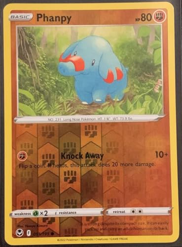 Phanpy - 091/195 - Reverse Holo - Silver Tempest - NM/M