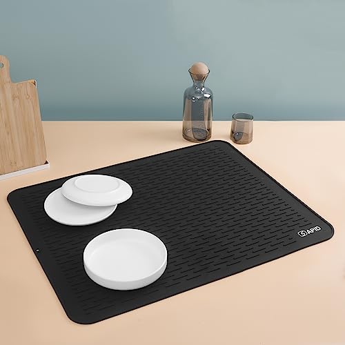 Extra Large 30x24 Inch Silicone Dish Drying Mat for Rack & Kitchen Counter