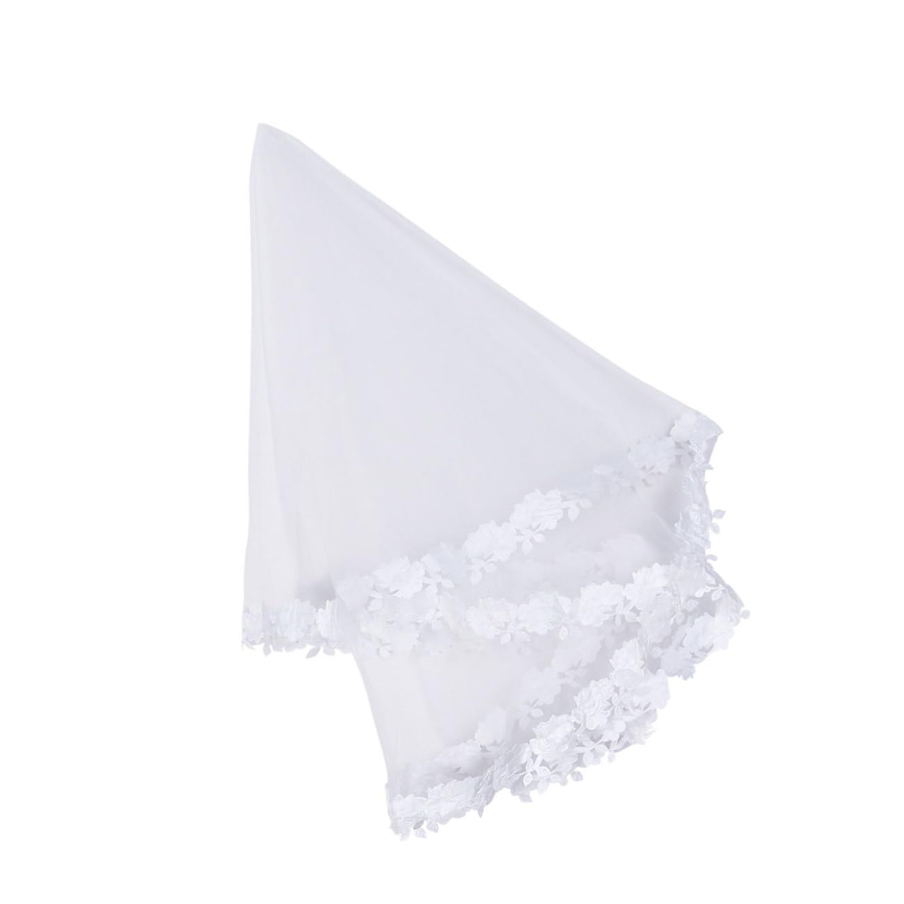 Elegante Velo da Sposa in Rete con Fascia per Capelli Bianca, Lunghezza 1,5 m per Matrimonio