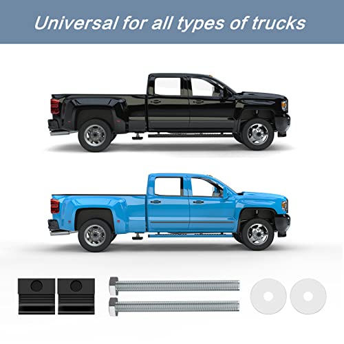 Leopauto 4Pcs Pickup Truck Tool Box Tie Downs, J-Hook Truck Toolbox Mounting Kit, Pickup Truck J-Hook Crossover Kit #TOP5