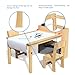 GDLF Kids Art Table and 2 Chairs, Wooden Craft Desk, Activity & Drawing, Children's Furniture, 42