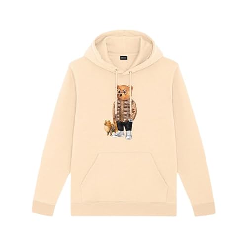 BARON FILOU Sudadera con capucha orgánica FIL87 Royal Sand LXXXVII The Designer Darling (IT, Texto, L, Regular, Regular, Royal Sand), Royal Sand, L