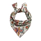 STARWHISPER Multicolored 22''x22'' Cotton Bandana for Women and Men Multi-purpose Headband Hair Scarf Protective Coverage (S3-Multicolore)