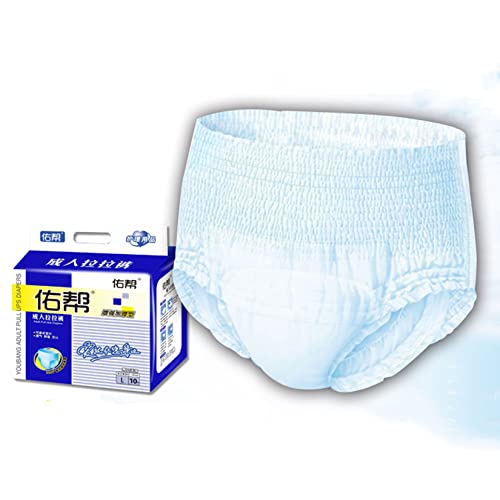 HBOUND Compresas Desechables para Incontinencia, 1800 Ml, Protección Antifugas, Máxima Discreción, Rápida Absorción, Control De Olores, Unisex 10 Piezas,A