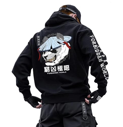 Sumlee Japanese Graphic Hoodie for Men Cool Hoodies for Men with Sumlee Japanese Graphic Hoodie for Men Cool Hoodies for Men with