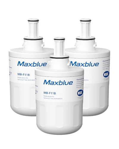 Maxblue MB-F11B Filtre à Eau pour Samsung® Aqua Pure Plus DA29-00003G, DA29-00003B, DA29-00003A, DA97-06317A, DA61-00159A, HAFCU1/XAA, HAFIN2/EXP, APP100,...