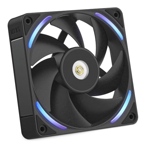 Image of NZXT F120X Performance Fan - 120mm PWM RGB PC Case Fan - Max Airflow & Static Pressure - Low Noise - LCP Frame & Blades - Magnetic Fluid Dynamic Bearing - 30mm Thick - Black