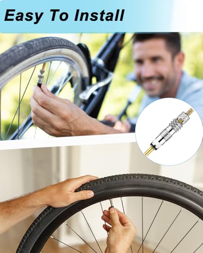 Image of Riseuvo 20pcs Presta Valve Core - Durable Replacement for Road & MTB Tires - Leak-Proof Tubeless Stem Cores - Universal Cycling Maintenance Kit