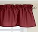 Lorraine Home Fashions Ribcord Valance, 54-Inch x 12-Inch, Wine