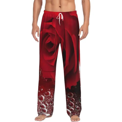 Pantalon de pyjama imprimé rouge pour homme : dites adieu aux nuits froides