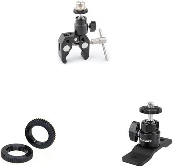 CAMVATE 1/4-20 Kugelkopfhalterung für BlackMagic Micro