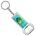 GRAPHICS & MORE Gulf Stream Outfitters Mahi Mahi Ocean Fishing Keychain Rectangle Chrome Plated Metal Bottle Cap Opener