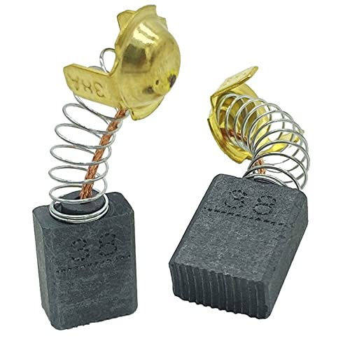 2 escobillas de carbón para sierra ingletadora Hitachi C12FCH / C 12 FCH, TN 999038/999-038, 7 x 13 x 17 mm