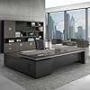 Modern Executive Desk Large Sturdy Writing Table Corner Standing Office Desk Luxury L Shaped Executive Setup Computer Desks Storage Furniture
