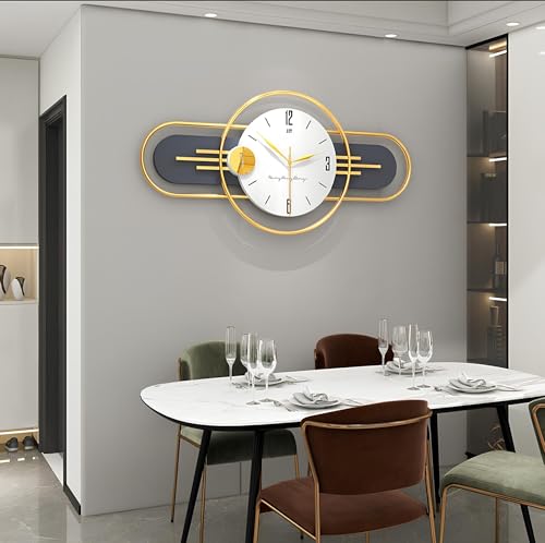 Art House Designer Analog Wall Clock Gold - Image 5