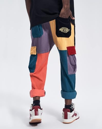 Niepce Inc Streetwear Patchwork Cargo Pants for Men3
