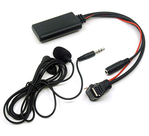 colorparts2016 Bluetooth+Microphone Audio Adapter Aux MIC Cable Input Compatible with Pioneer IP-Bus Radio