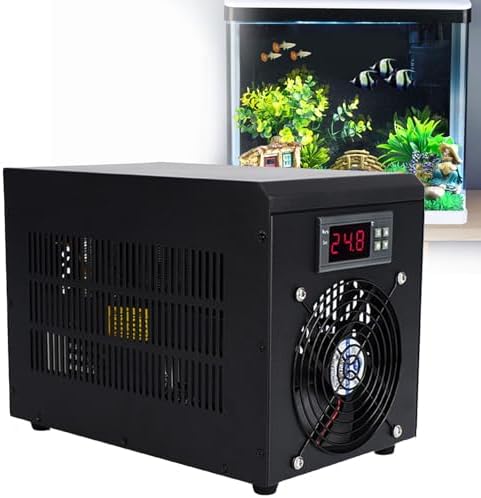 16/42/79 Gallon Aquarium Chiller & Fish Tank Cooler, Hydroponic Water Chiller for Home Aquaculture, Ideal for Fish and Shrimp Breeding, 60L/16GAL Capacity