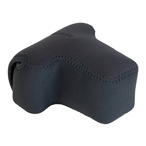 Funda neopreno suave para cámara digital compacta negra miniatura 4