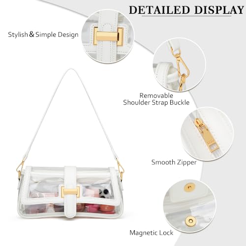 Image of KKXIU Shoulder Bag for Women Small Hobo Handbag Mini Retro Clutch Purses