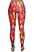 Pink Queen Women Colorful 3D Printed Full Length Leggings Tights Pants
