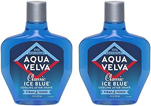 Aqua Velva After Shave for Men, Classic Ice Blue, 7 Ounce, 2 count